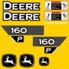 Fits 160 P-Tier John Deere Excavator Replacement Decals