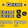 Fits 200D LC John Deere Excavator Replacement Decals