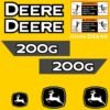 Fits 200G John Deere Excavator Replacement Decals