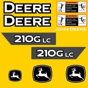 Fits 210G LC John Deere Excavator Replacement Decals