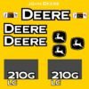 Fits 210G LC John Deere Excavator Replacement Decals