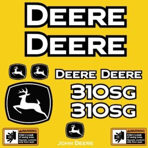 Fits 310SG (2023+) John Deere Backhoe Loader Replacement Decals