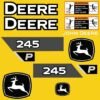 Fits 245 P-Tier John Deere Excavator Replacement Decals