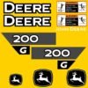 Fits 300 G-Tier John Deere Excavator Replacement Decals