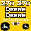 Fits 27D John Deere Excavator Replacement Decals