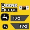 Fits 17G John Deere Excavator Replacement Decals