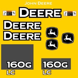 Fits 160G LC John Deere Excavator Replacement Decals