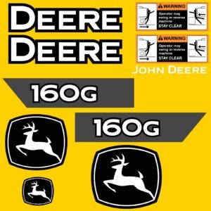Fits 160G John Deere Excavator Replacement Decals