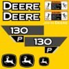 Fits 130 P-Tier John Deere Excavator Replacement Decals