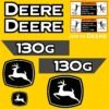 Fits 130G (Newer) John Deere Excavator Replacement Decals