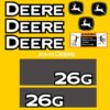 Fits 26G John Deere Excavator Replacement Decals