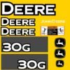 Fits 30G John Deere Excavator Replacement Decals