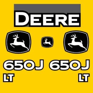 Fits 650J LT John Deere Crawler Dozer Replacement Decals