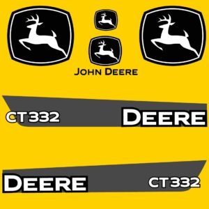 Fits CT332 John Deere Skid Steer Replacement Decals