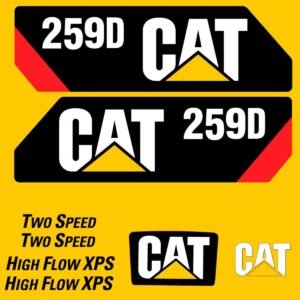 Fits 259D Caterpillar Skid Steer Replacement Decals