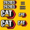 fits-262d3-caterpillar-skid-steer-replacement-decals-4871542 Fits 262D3 Caterpillar Skid Steer Replacement Decals