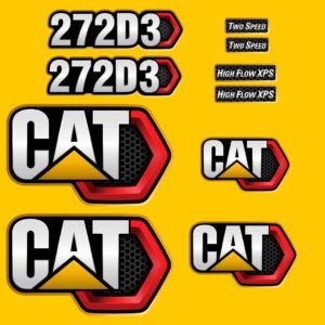 Fits 272D3 Caterpillar Skid Steer Replacement Decals - Dun Decals