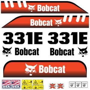 Fits 331E Bobcat Excavator Replacement Decals