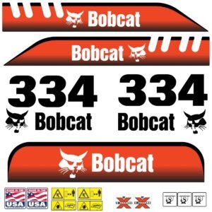 Fits 334 Bobcat Excavator Replacement Decals