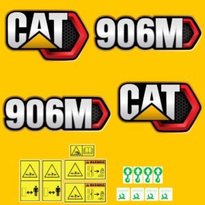 Fits 906M (2019+) Caterpillar Compact Wheel Loader Replacement Decals - Dun Decals