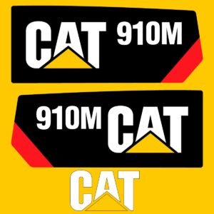 Fits 910M Caterpillar Compact Wheel Loader Replacement Decals - Dun Decals