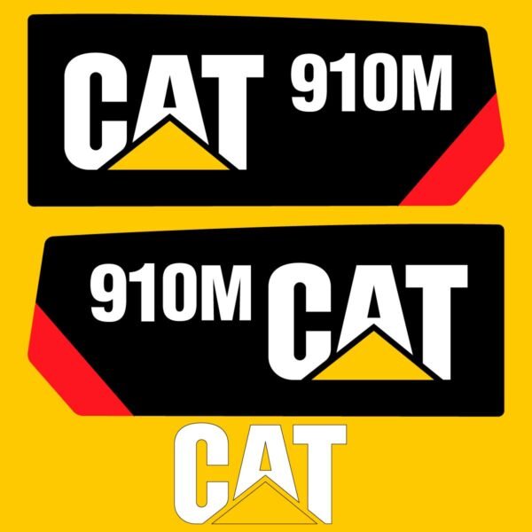Fits 910M Caterpillar Compact Wheel Loader Replacement Decals - Dun Decals