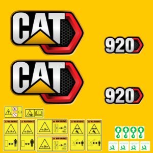 Fits 920 (2019+) Caterpillar Compact Wheel Loader Replacement Decals - Dun Decals