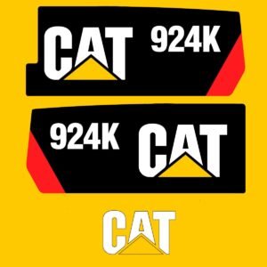 Fits 924k Caterpillar Wheel Loader Replacement Decals - Dun Decals