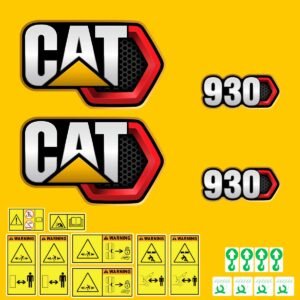 Fits 930 (2019+) Caterpillar Wheel Loader Replacement Decals - Dun Decals