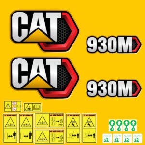 Fits 930M (2019+) Caterpillar Wheel Loader Replacement Decals - Dun Decals