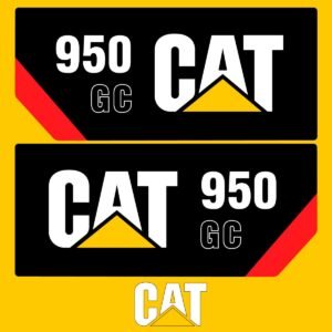 Fits 950GC Caterpillar Wheel Loader Replacement Decals - Dun Decals