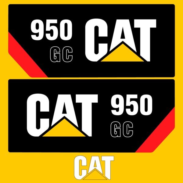 Fits 950GC Caterpillar Wheel Loader Replacement Decals - Dun Decals