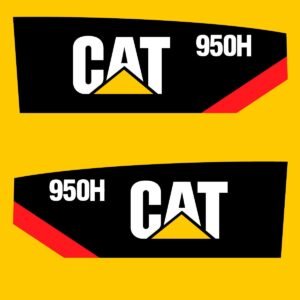 Fits 950H (2018+) Caterpillar Wheel Loader Replacement Decals - Dun Decals