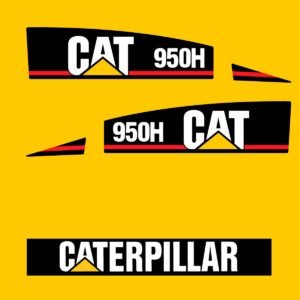 Fits 950H Caterpillar Wheel Loader Replacement Decals - Dun Decals
