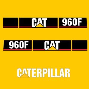 Fits 960F Caterpillar Wheel Loader Replacement Decals - Dun Decals