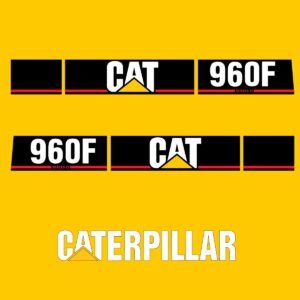 Fits 960F (Series 2) Caterpillar Wheel Loader Replacement Decals - Dun Decals