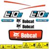 Fits E10E Bobcat Excavator Replacement Decals