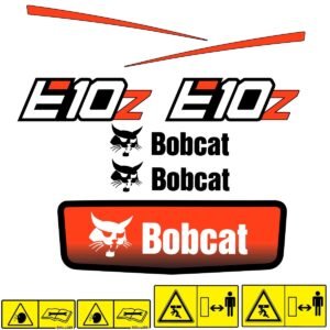 Fits E10Z Bobcat Excavator Replacement Decals