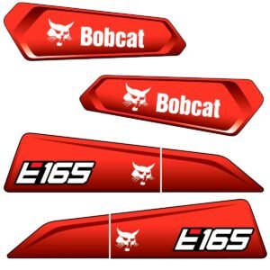 Fits E165 Bobcat Excavator Replacement Decals - Dun Decals