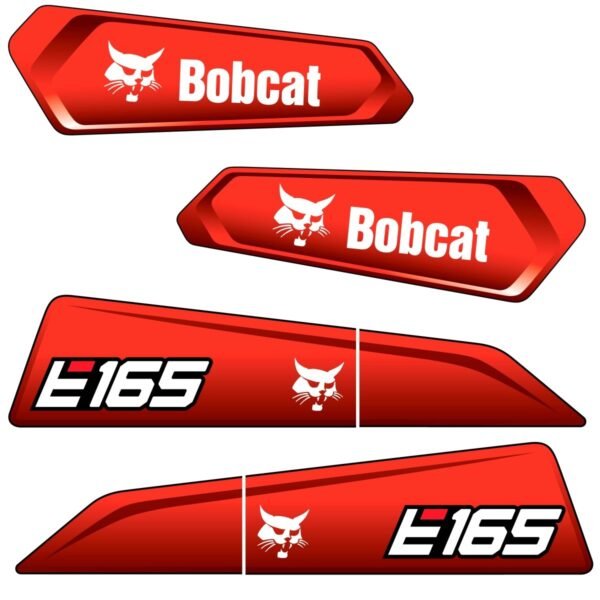 Fits E165 Bobcat Excavator Replacement Decals - Dun Decals