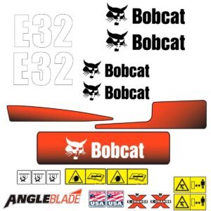 Fits E32 Bobcat Excavator Replacement Decals - Dun Decals