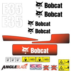Fits E35 Bobcat Excavator Replacement Decals - Dun Decals