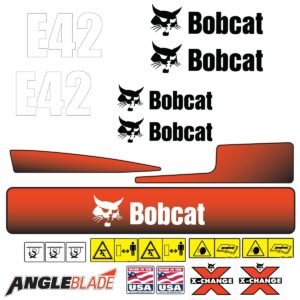 Fits E42 Bobcat Excavator Replacement Decals - Dun Decals