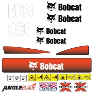 Fits E63 Bobcat Excavator Replacement Decals - Dun Decals