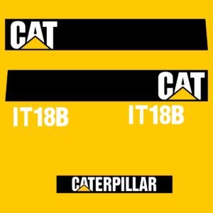 Fits IT18B Caterpillar Wheel Loader Replacement Decals - Dun Decals