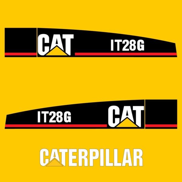 Fits IT28G Caterpillar Wheel Loader Replacement Decals - Dun Decals