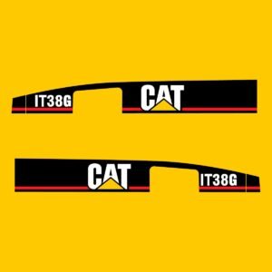 Fits IT38G Caterpillar Wheel Loader Replacement Decals - Dun Decals