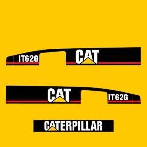 Fits IT62G Caterpillar Wheel Loader Replacement Decals - Dun Decals
