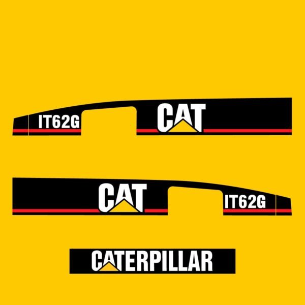 Fits IT62G Caterpillar Wheel Loader Replacement Decals - Dun Decals