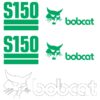 Fits S150 (Custom Green) Bobcat Skid Steer Replacement Decals